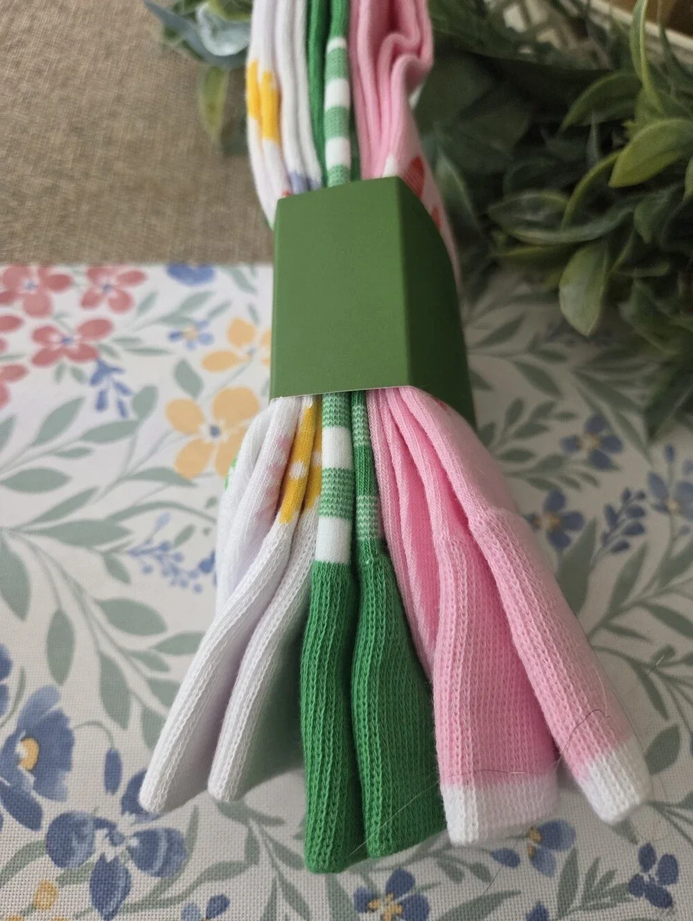 kate spade Pink Floral Accent Crew Socks, Set Of Three